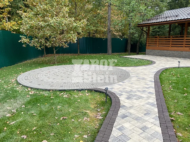 Укладка брусчатки Steingot по дизайн проекту мощения