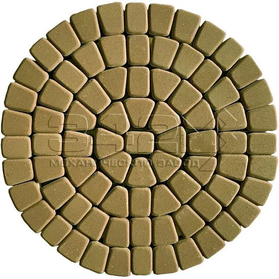 Тротуарная плитка Круговая классика 60 Оливковый 342 МЗ