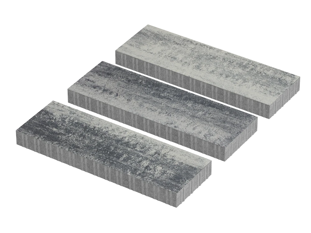 Тротуарная плитка Патио XL Грей Stellard 80 мм