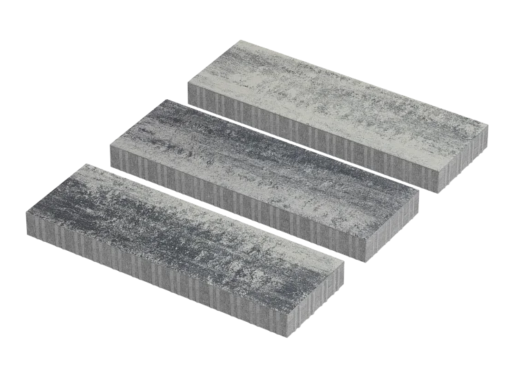 Тротуарная плитка Патио XL Грей Stellard 80 мм