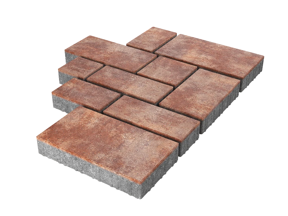 Тротуарная плитка Микс Сити Санрайз Stellard 60 мм