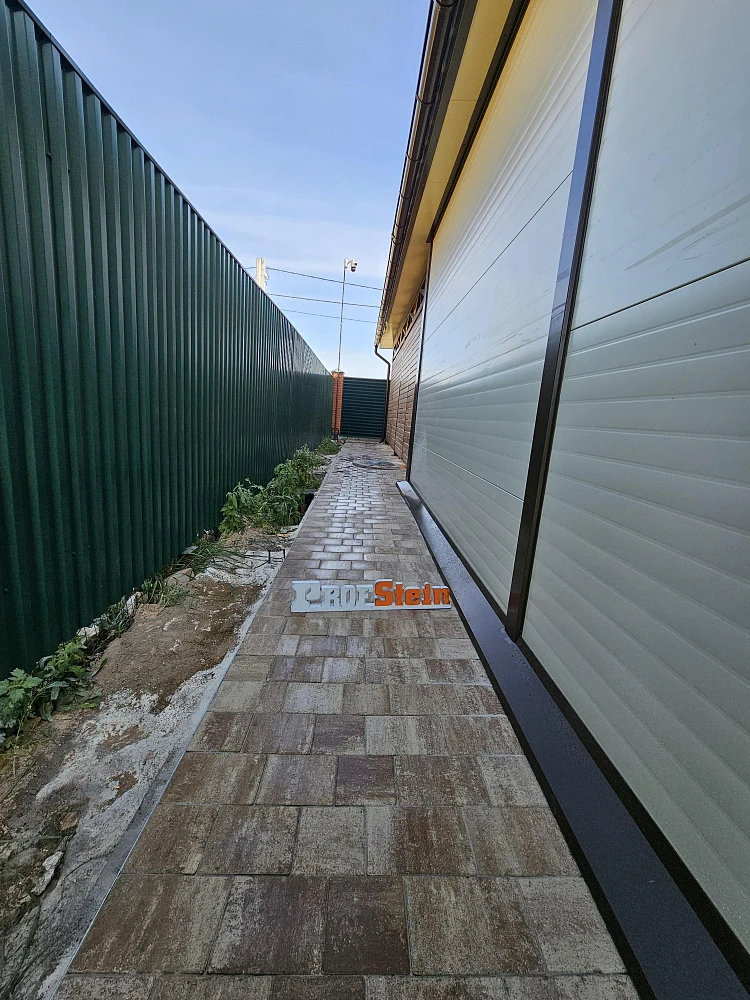 Укладка тротуарной плитки цвета Травертин от Steingot