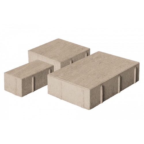 Тротуарная плитка Новый город 1НГ6Ф Серая Нобетек 60 мм
