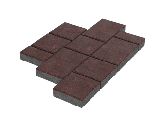 Тротуарная плитка Мозаика Бордовый Stellard 60 мм