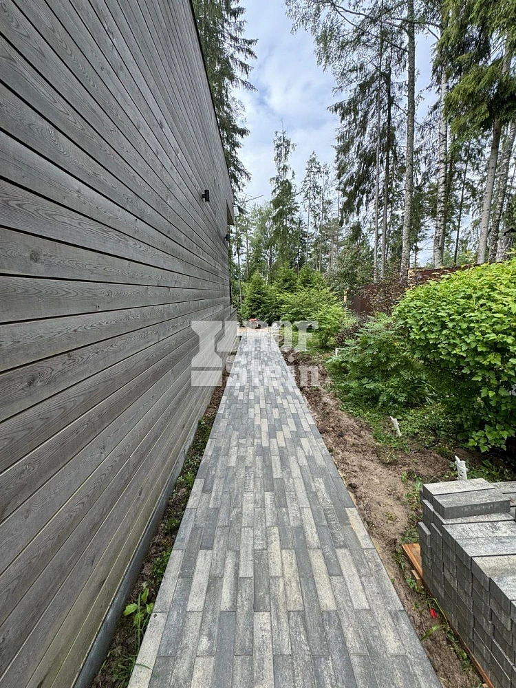 Укладка тротуарной плитки Ригель Туман от Braer