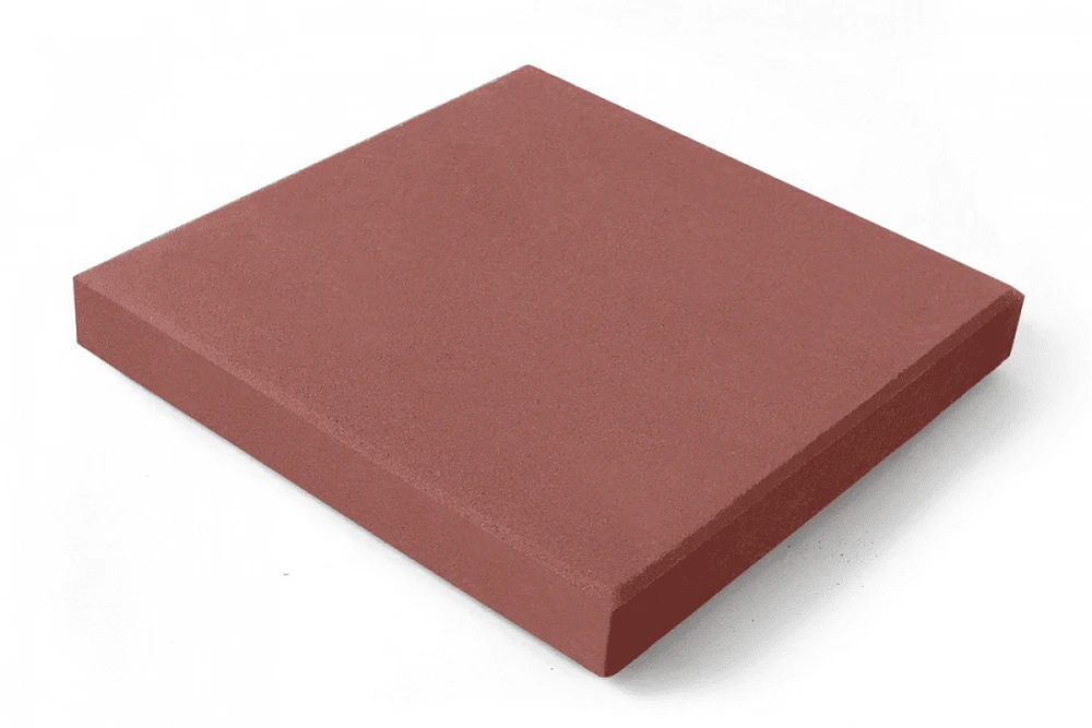 Тротуарная плитка Квадрат Нобетек 1К5Ф 400X400 Красная 50 мм