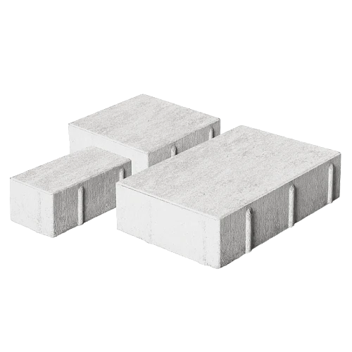 Тротуарная плитка Новый город 1НГ4Ф Серая Нобетек 40 мм