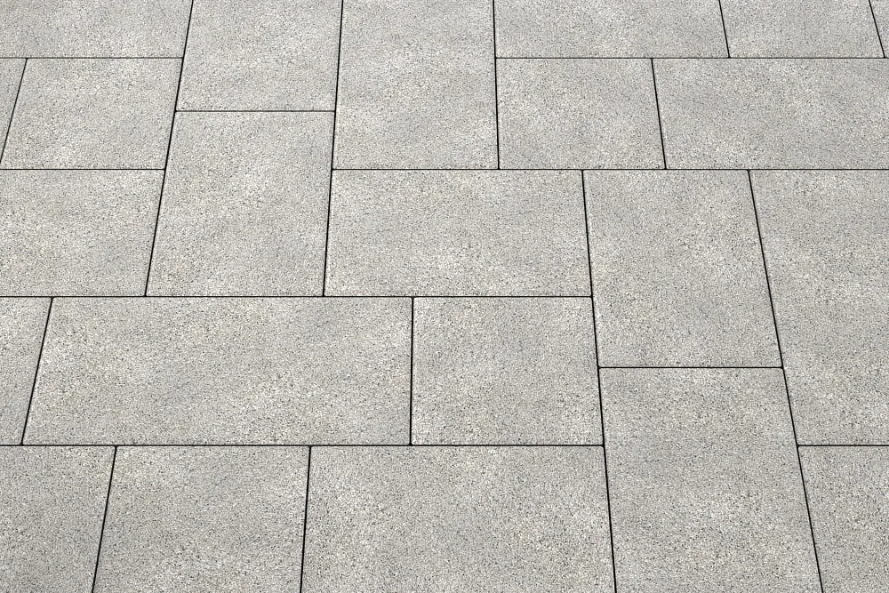 Тротуарная плитка Мозаика XL Белый мрамор Stellard 60 мм