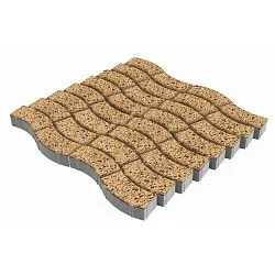 Тротуарная плита Аксио истра BackWash SteinRus 80 мм