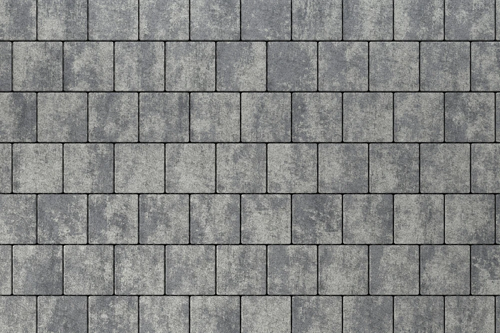 Тротуарная плитка Квадрат 15х15 Грей Stellard 80 мм