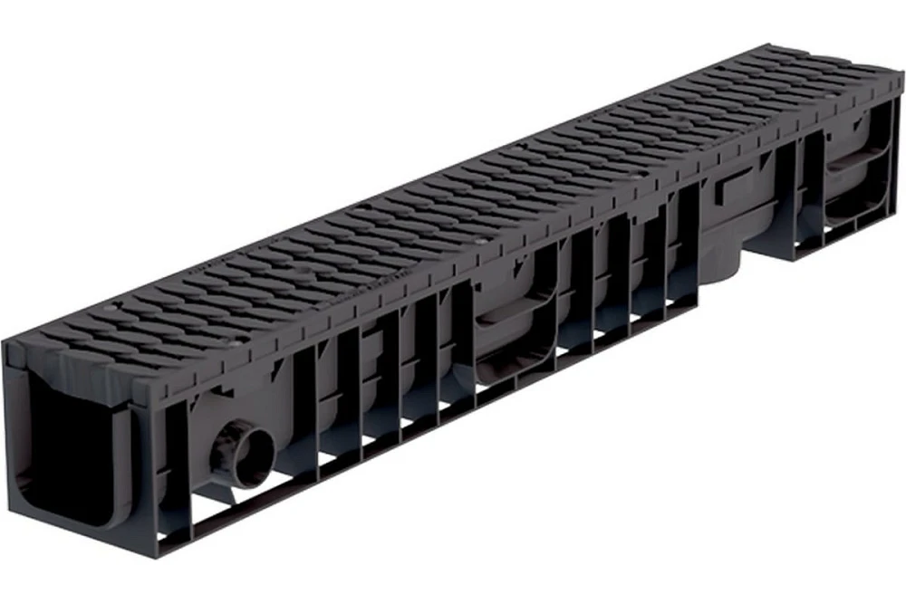 Лоток Aquastok ЛВП Master DN100 H135 B125 1000x148x135 с пластиковой решеткой (комплект) (110131) 54