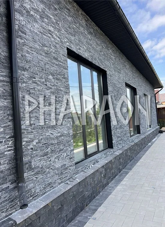 3D панель из натурального камня Мрамор Древесный серый Классик Pharaon