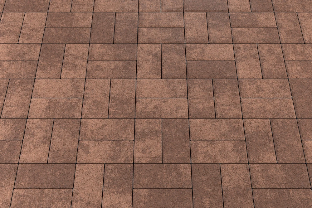 Тротуарная плитка Брусчатка Мокко Stellard 80 мм