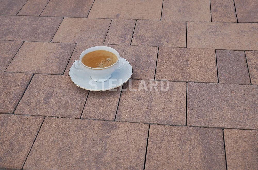 Тротуарная плитка Новый город Мокко Stellard 60 мм