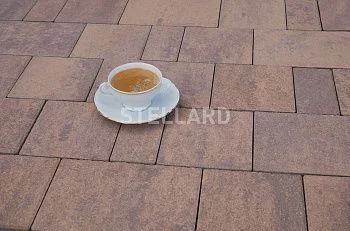 Тротуарная плитка Новый город Мокко Stellard 60 мм