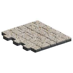 Плитка тротуарная Инсбрук Альт Дуо грейзен BackWash SteinRus 40 мм