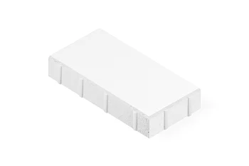 Тротуарная плитка Прямоугольник 4П6Ф Нобетек Белая 60 мм