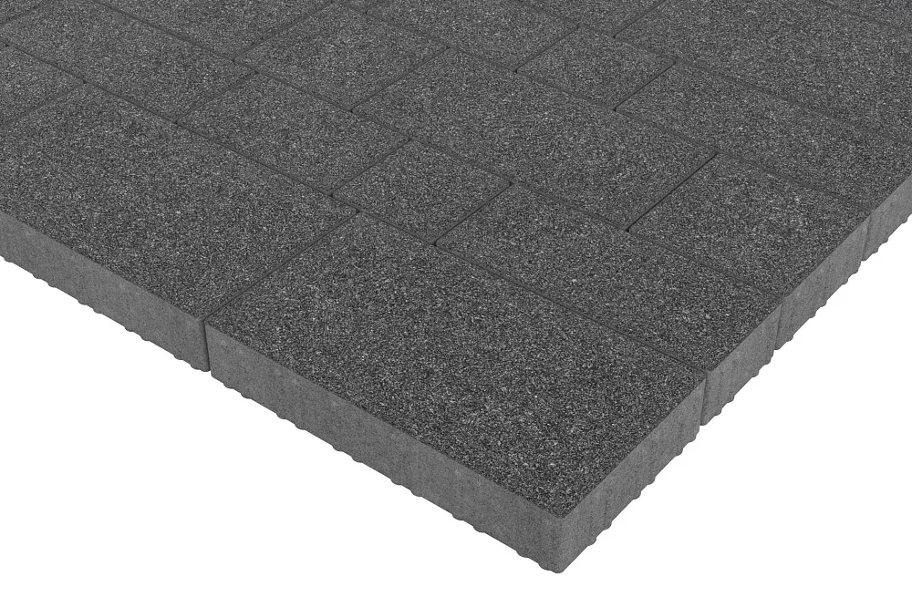 Тротуарная плитка Микс Сити Черный агат Stellard 60 мм