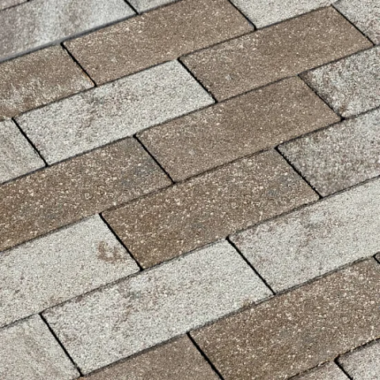 Брусчатка бетонная 2П6Ф 200*100 КОЛОРМИКС №23 Сафари Нобетек 60 мм