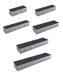 Тротуарная плитка ПАРКЕТ Стоунмикс Черный Б.16.Псм.8 Выбор 80 мм