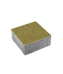 Тротуарная плитка КВАДРАТ 200х200 Гранит Желтый Б.2.К.6 Выбор 60 мм