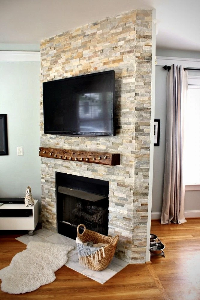 3D панель из натурального камня Сланец Бежевый Классик Pharaon