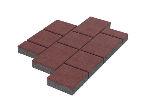 Тротуарная плитка Мозаика XL Черный Stellard 60 мм