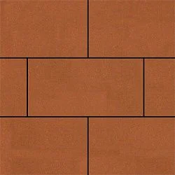 Тротуарная плитка Парк Плейс Оранжевый Гладкая SteinRus 80 мм