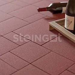Тротуарная плитка Бавария Темно-красная Steingot 60 мм