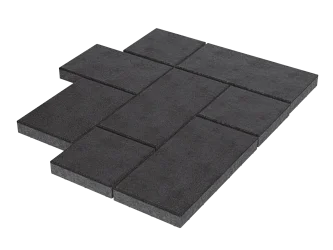 Тротуарная плитка Мозаика XL Черный Stellard 60 мм