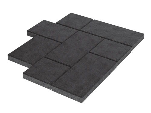 Тротуарная плитка Мозаика XL Черный Stellard 60 мм