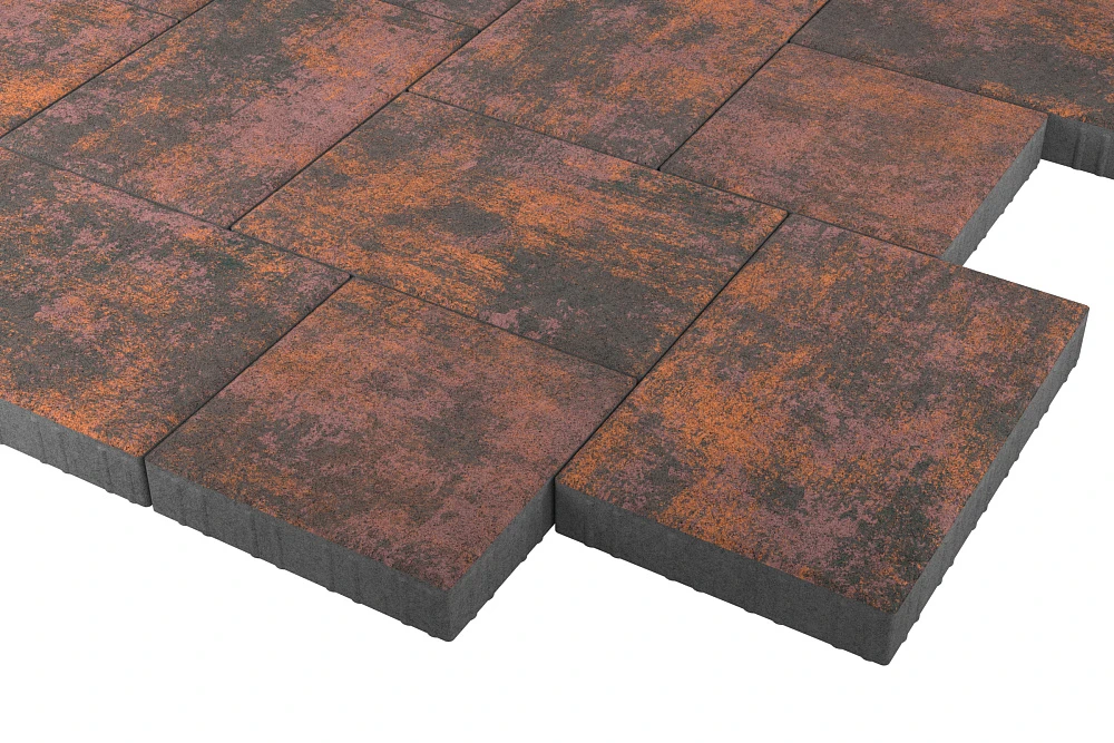 Тротуарная плитка Мозаика XL Браун Stellard 60 мм