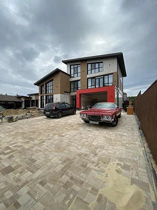 Укладка тротуарной плитки Бавария Травертин