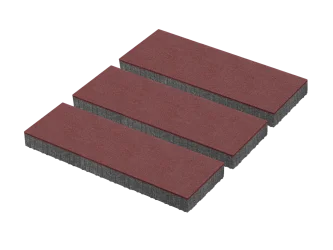 Тротуарная плитка Патио XL Красный Stellard 80 мм