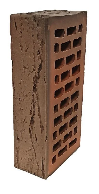 Кирпич облицовочный Графит Флэш одинарный 1 NF Старый Дуб ВКЗ