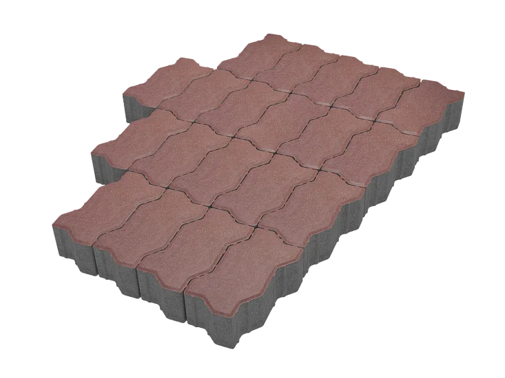 Тротуарная плитка Волна Капучино Stellard 60 мм