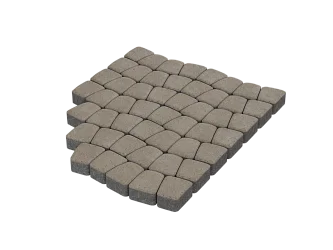 Тротуарная плитка Классико Белый Stellard 60 мм