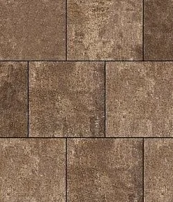 Тротуарная плитка КВАДРАТ 400х400 Листопад гладкий Хаски Б.6.К.6 Выбор 60 мм