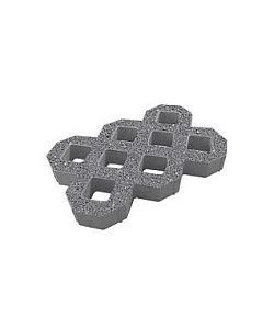 Тротуарная плитка ГАЗОННАЯ РЕШЕТКА Гранит Серый Б.1.ГР.8 Выбор 80 мм