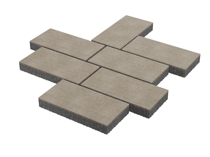 Тротуарная плитка Патио Белый Stellard 80 мм