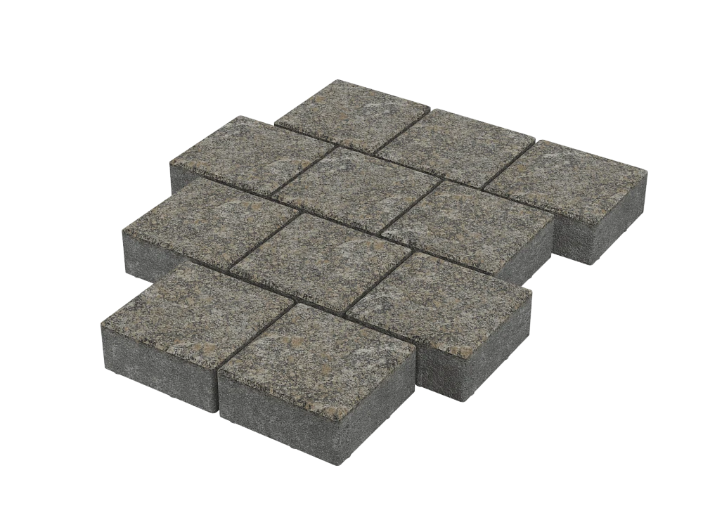 Тротуарная плитка Квадрат 20х20 Китайский гранит Stellard 60 мм