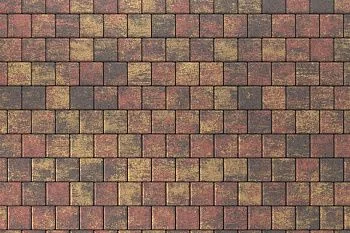 Тротуарная плитка Квадрат 10х10 Закат Stellard 60 мм