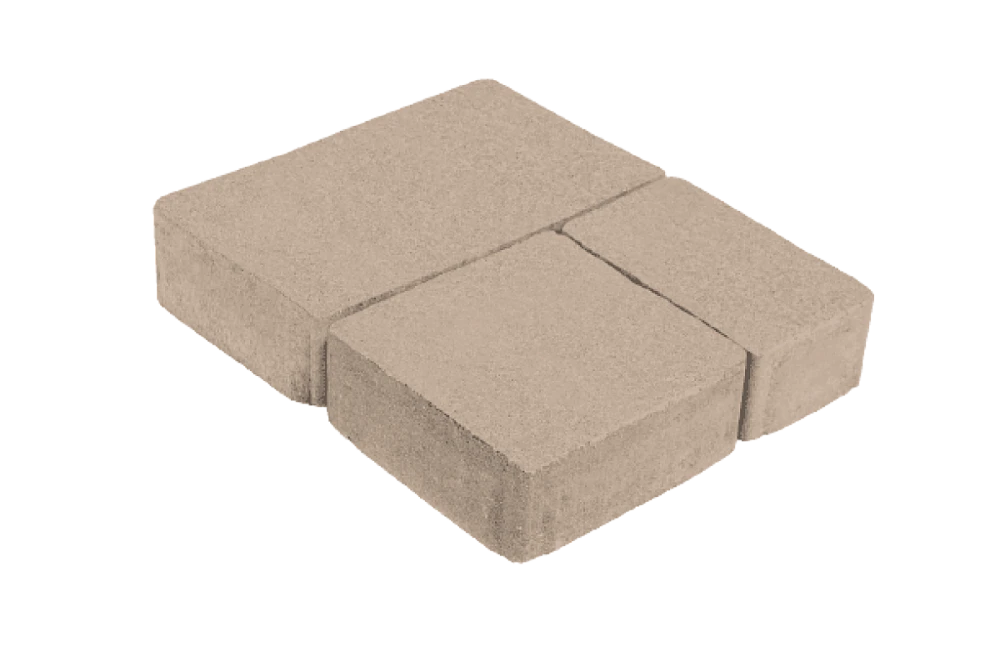 Тротуарная плитка Старый Город 1СГ5Ф Нобетек Песочная 50 мм