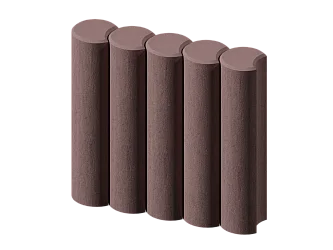 Палисад круглый коричневый Stellard