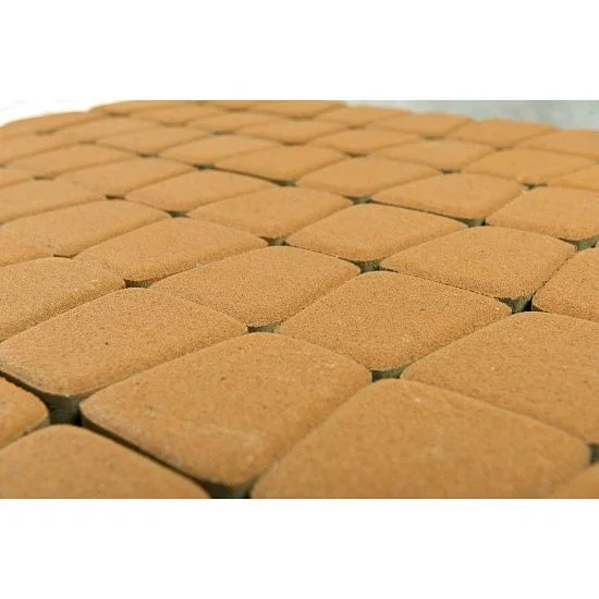 Тротуарная плитка Классико круговая, Янтарный BRAER 60 мм