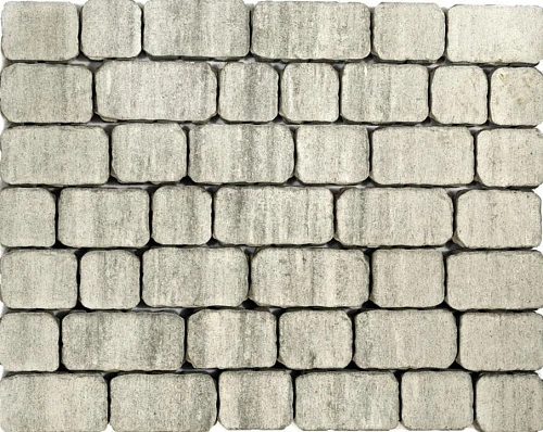 Тротуарная плитка Ривьера, Серый BRAER 60 мм