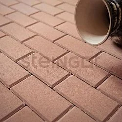 Тротуарная плитка Прямоугольник 200*100 Бежевый (верхний прокрас) Steingot 60 мм