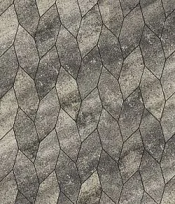 Тротуарная плитка СКОШЕННЫЙ ШЕСТИУГОЛЬНИК Листопад гладкий Антрацит Б.1.ШГ.6 Выбор 60 мм