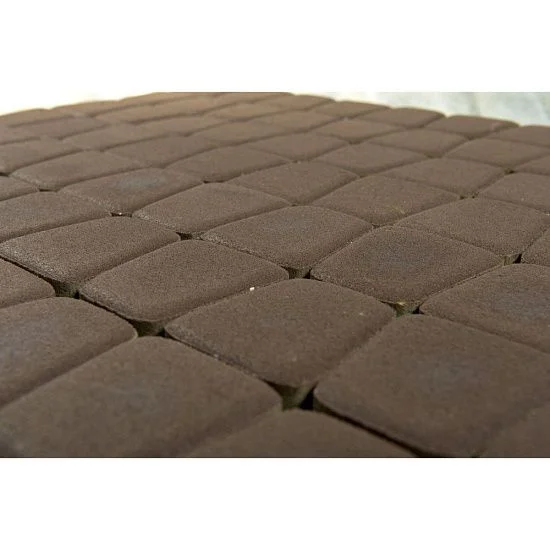 Тротуарная плитка Классико круговая, Коричневый BRAER 60 мм