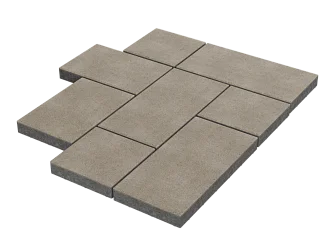 Тротуарная плитка Мозаика XL Белый Stellard 60 мм